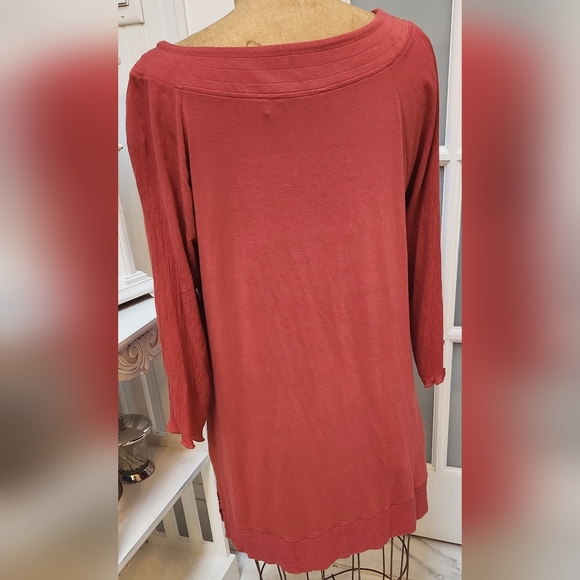 SOFT SURROUNDINGS 3/4 Sleeve Pumpkin Top EUC - Picture 2 of 5